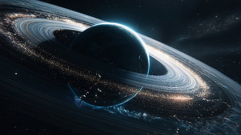 Sci Fi, planet, ringed planet, space, planetary ring HD wallpaper