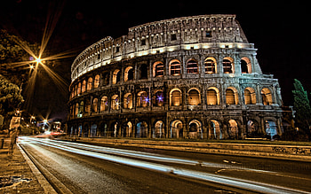 Coliseum, background, Italy HD wallpaper
