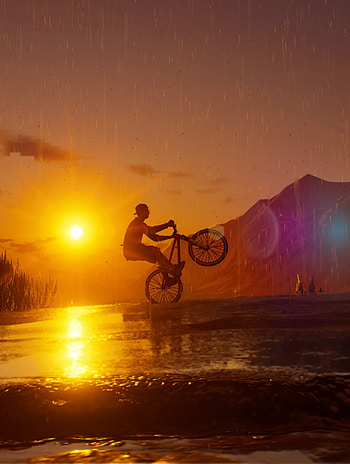 Riders Republic, orange, sky HD phone wallpaper