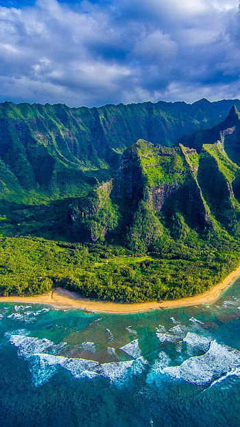Oahu , Island paradise, Tropical landscapes, Crystal-clear waters HD phone wallpaper