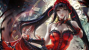 Tokisaki-Kurumi, Kurumi, girl, Anime, Tokisaki HD wallpaper