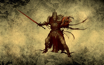 Knight, sword, abstract, fantasy, warrior HD wallpaper
