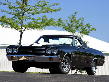 chevrolet camino ss, ute, chevrolet, camino, tree HD wallpaper