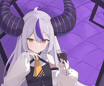 La+ Darknesss, hololive, La+ Darknesss (Virtual Youtuber), Anime, Virtual Youtuber HD wallpaper