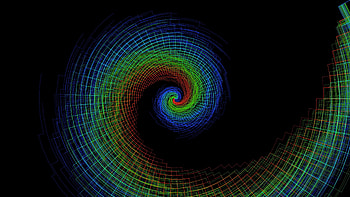 Abstract, Multicolored, Motley, Funnel, Spiral, Swirling, Involute HD wallpaper