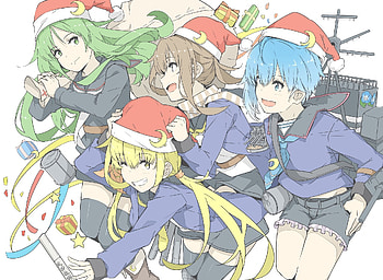 Fumizuki, minazuki, nagatsuki, satsuki, kancolle, anime girls HD wallpaper