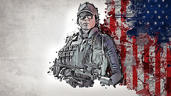 Rainbow six: siege, glitch art, soldier HD wallpaper