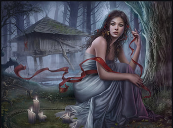 Fantasy girl, fantasy, art, girl, cris ortega, dark HD wallpaper