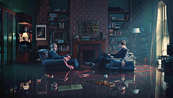 Sherlock , Moviemania collection, Sleek design, Sherlock's silhouette HD wallpaper
