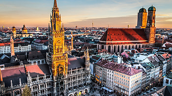 Cityscape, Munich HD wallpaper