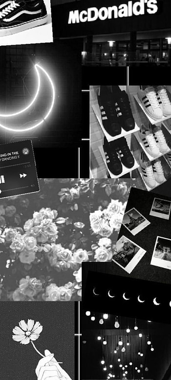 Black collage, athetic, cute HD phone wallpaper