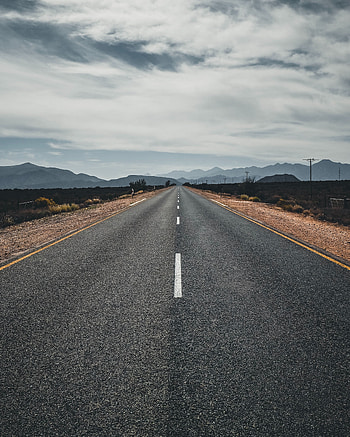 Nature, Mountains, Horizon, Road, Asphalt, Highway HD phone wallpaper