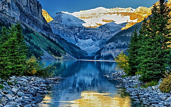 Beautiful Scenery, nature, reflection, lake, mountain HD wallpaper