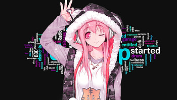 Super Sonico, Anime Girls, Heads, Dubstep / and Mobile Backgrounds HD wallpaper