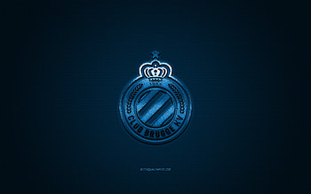 Club Brugge KV, Belgian football club, Jupiler Pro League, blue logo, blue carbon fiber background, Belgian First Division A, football, Bruges, Belgium, Club Brugge KV logo HD wallpaper