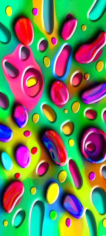 Colorful Slime, pink, green HD phone wallpaper