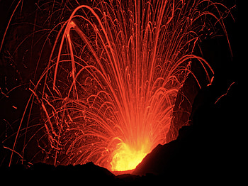 Dark, Sparks, Eruption HD wallpaper