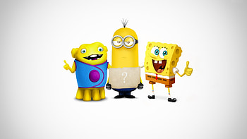 Minion, SpongeBob and Kevin: HD wallpaper