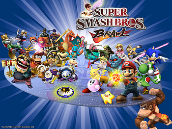 Super Smash Brothers Brawl, ssbb, peach, mario, other, video games HD wallpaper