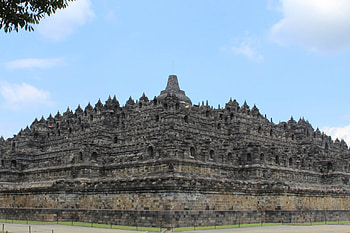Largest Buddhist temple, Borobudur Indonesia HD wallpaper