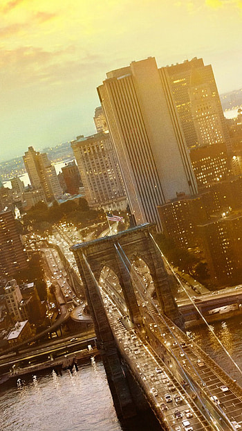 New York City, Brooklyn Bridge, Cityscape beauty, Ultra HD phone wallpaper