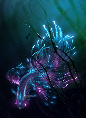 Art, Shine, Brilliance, Fish, Brilliant HD phone wallpaper