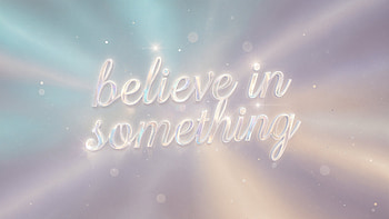 Believe in Something — Radiant, Inspirational Quote, Neon Sign, Typography HD wallpaper