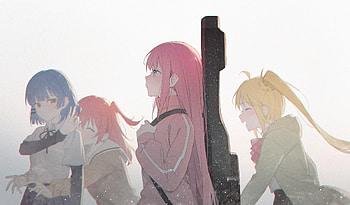 Bocchi the Rock! | Ikuyo, Ryou, Hitori & Nijika Anime, Ikuyo Kita, Ryou Yamada, Hitori Gotou, Nijika Ijichi, Anime, Bocchi the Rock! HD wallpaper