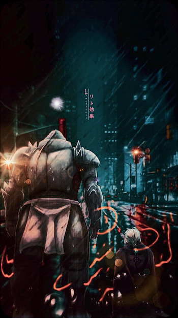 Elric brother, automotive lighting, bayron mode, art, demon slayer, Alphonse elric, Edward elric, Fullmetal Alchemist brotherhood HD phone wallpaper