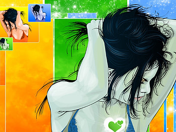 Down, girl HD wallpaper