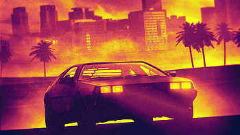 DMC DeLorean Hotline Miami Video Game Cover Art, delorean, retro, games HD wallpaper