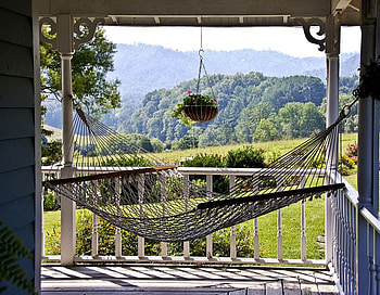 time to breathe, view, relax, beautiful, hammock HD wallpaper