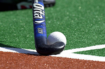Stick and ball, Hockey Field HD wallpaper