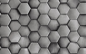 Hexagons, Metal Texture HD wallpaper