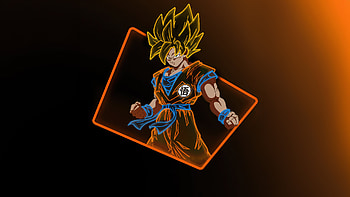 Neon Goku , goku, anime, neon, minimalism, minimalist, artist, artwork, digital-art, artstation HD wallpaper