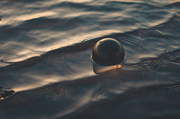 Water, Waves, Macro, Wet, Ball, Sphere HD wallpaper