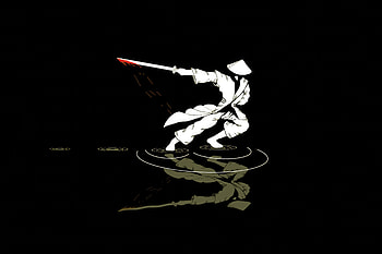 Samurai Oled, samurai, oled, dark, black, artist, artwork, digital-art HD wallpaper