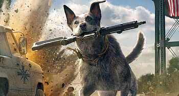 Dog, Run, Far Cry 5, video game HD wallpaper