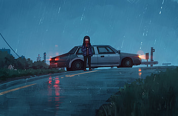 Car Got Breakdown, artist, artwork, digital-art, deviantart HD wallpaper