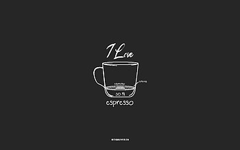 I love Espresso Coffee, , gray background, Espresso Coffee recipe, chalk art, Espresso Coffee, coffee menu, coffee recipes, Espresso Coffee ingredients, Espresso HD wallpaper