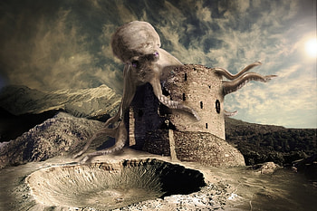 Fantasy, Octopus HD wallpaper