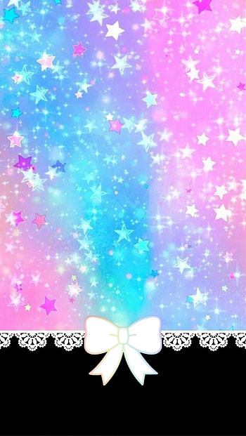 Pastel Glitter, pink, blue, bow HD phone wallpaper