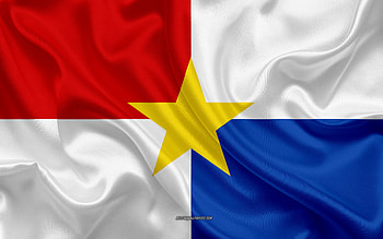 Flag of Monteria, , silk texture, Monteria, Colombian city, Monteria flag, Colombia HD wallpaper