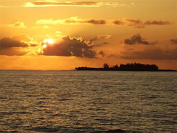 Sunset in the Bahamas, beautiful, bahamas, ocean, sunset HD wallpaper