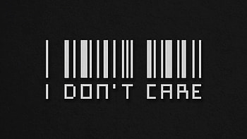 I Dont Care Barcode , typography HD wallpaper
