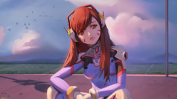 Dva Overwatch Sketch Artwork , dva-overwatch, overwatch, games, artwork HD wallpaper