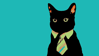 Black Cat Art Backgrounds HD wallpaper