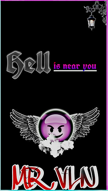 VLN HELL IS NEAR YOU, Mrvln, boydp, ytvln, Black , devil, Attitude quotes HD phone wallpaper