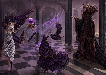 Art, lady, magic, fantasy HD wallpaper