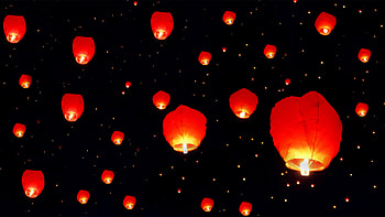 Lantern festival, Kongming light, Vibrant celebration, Captivating HD wallpaper